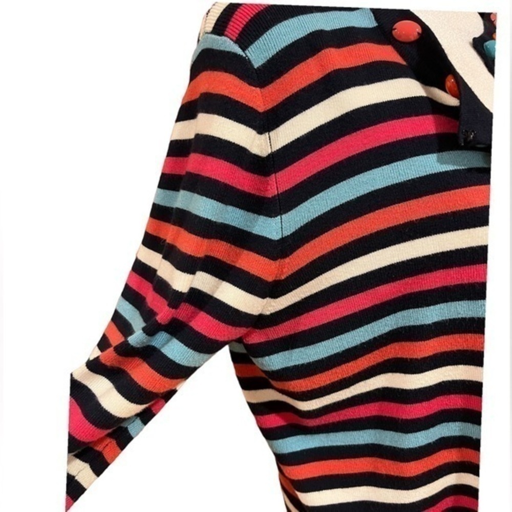 Ruby Rd Stripped Cardigan Sweater - Picture 6 of 9